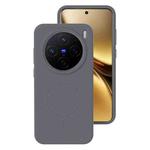 For vivo X200 Liquid Silicone Thin Circle MagSafe Phone Case(Charcoal Gray)