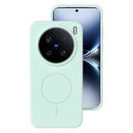 For vivo X200 Ultra Liquid Silicone Thin Circle MagSafe Phone Case(Mint Green)