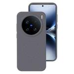 For vivo X200 Ultra Liquid Silicone Thin Circle MagSafe Phone Case(Charcoal Gray)
