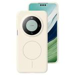 For Huawei Mate 60 Pro / 60 Pro+ Liquid Silicone Thin Circle MagSafe Phone Case(Antique White)