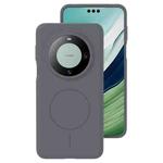 For Huawei Mate 60 Pro / 60 Pro+ Liquid Silicone Thin Circle MagSafe Phone Case(Charcoal Gray)