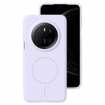 For Huawei Mate 70 Liquid Silicone Thin Circle MagSafe Phone Case(Light Purple)