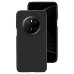 For Huawei Mate 70 Liquid Silicone Thin Circle MagSafe Phone Case(Black)
