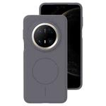 For Huawei Mate 70 Pro / 70 Pro+ Liquid Silicone Thin Circle MagSafe Phone Case(Charcoal Gray)