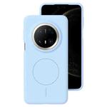For Huawei Mate 70 Pro / 70 Pro+ Liquid Silicone Thin Circle MagSafe Phone Case(Sky Blue)