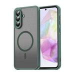 For Samsung Galaxy A56 5G Fan Dun Series TPU Hybrid PC Frosted Magsafe Phone Case(Green)