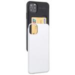 For iPhone 12 / 12 Pro GOOSPERY SKY SLIDE BUMPER TPU + PC Sliding Back Cover Protective Case with Card Slot(Silver)