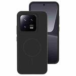 For Xiaomi 13 Liquid Silicone Thin Circle MagSafe Phone Case(Black)
