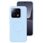 For Xiaomi 13 Liquid Silicone Thin Circle MagSafe Phone Case(Sky Blue)