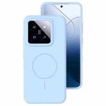 For Xiaomi 14 Pro Liquid Silicone Thin Circle MagSafe Phone Case(Sky Blue)