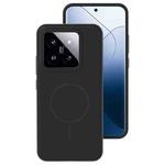 For Xiaomi 14 Liquid Silicone Thin Circle MagSafe Phone Case(Black)