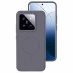 For Xiaomi 14 Liquid Silicone Thin Circle MagSafe Phone Case(Charcoal Gray)