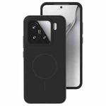 For Xiaomi 15 Liquid Silicone Thin Circle MagSafe Phone Case(Black)