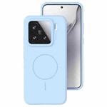 For Xiaomi 15 Pro Liquid Silicone Thin Circle MagSafe Phone Case(Sky Blue)