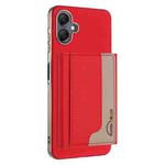 For Samsung Galaxy A06 Colour Matching Horizontal Magnetic Card Bag RFID MagSafe Phone Case(Red)