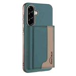 For Samsung Galaxy A56 Colour Matching Horizontal Magnetic Card Bag RFID MagSafe Phone Case(Green)