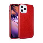 For iPhone 12 / 12 Pro TPU Glitter All-inclusive Shockproof Protective Case(Red)