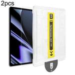 For OPPO Pad 2pcs Dust-Free Easy Install HD Tempered Glass Film