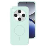 For OPPO Find X8 Pro Liquid Silicone Thin Circle MagSafe Phone Case(Mint Green)