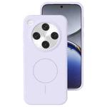 For OPPO Find X8 Pro Liquid Silicone Thin Circle MagSafe Phone Case(Light Purple)