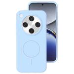 For OPPO Find X8 Pro Liquid Silicone Thin Circle MagSafe Phone Case(Sky Blue)