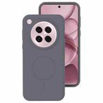 For OPPO Find X8s Liquid Silicone Thin Circle MagSafe Phone Case(Charcoal Gray)
