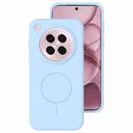 For OPPO Find X8s Liquid Silicone Thin Circle MagSafe Phone Case(Sky Blue)