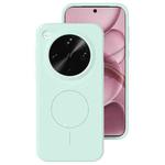 For OPPO Find X8 Ultra Liquid Silicone Thin Circle MagSafe Phone Case(Mint Green)