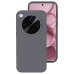 For OPPO Find X8 Ultra Liquid Silicone Thin Circle MagSafe Phone Case(Charcoal Gray)