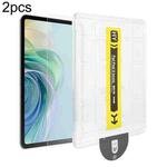 For TCL Tab 11 Gen2 / 11 FE 2pcs Dust-Free Easy Install HD Tempered Glass Film