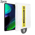 For Xiaomi Pad 6 / 6 Pro 2pcs Dust-Free Easy Install HD Tempered Glass Film