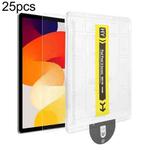 For Xiaomi Redmi Pad SE 8.7 25pcs Dust-Free Easy Install HD Tempered Glass Film