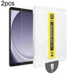 For Samsung Galaxy Tab A9 2pcs Dust-Free Easy Install HD Tempered Glass Film