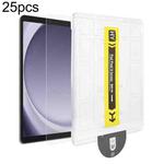 For Samsung Galaxy Tab A9 25pcs Dust-Free Easy Install HD Tempered Glass Film