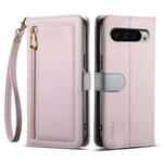 For Google Pixel 9 / 9 Pro ESEBLE E11 Colorful Litchi Pattern Zipper Wallet Leather Phone Case(Light Purple)