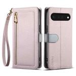 For Google Pixel 6 Pro ESEBLE E11 Colorful Litchi Pattern Zipper Wallet Leather Phone Case(Light Purple)