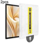 For Ulefone Tab A11 Pro / A11 2pcs Dust-Free Easy Install HD Tempered Glass Film