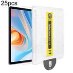 For itel Vista Tab 30 / Infinix xPad 25pcs Dust-Free Easy Install HD Tempered Glass Film