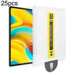 For Teclast T50 Max / T50 HD / T50 Plus 25pcs Dust-Free Easy Install HD Tempered Glass Film