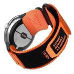 For Google Pixel Watch 3 45mm xDfind Quick Release Nylon Hook And Loop Fastener Buckle Watch Band(Orange)