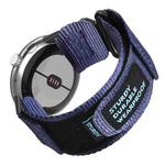 For Google Pixel Watch 3 45mm xDfind Quick Release Nylon Hook And Loop Fastener Buckle Watch Band(Blue)
