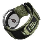 For Google Pixel Watch 3 / 2 / 1 41mm xDfind Quick Release Nylon Hook And Loop Fastener Buckle Watch Band(Green)