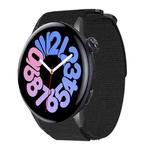 For vivo Watch 3 / iQOO Watch xDfind Quick Release Nylon Hook And Loop Fastener Buckle Watch Band(Black)