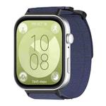 For Huawei Watch Fit3 / Fit4 / Fit4 Pro xDfind Quick Release Nylon Hook And Loop Fastener Buckle Watch Band(Blue)