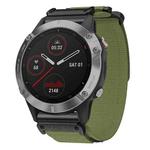 For Garmin Fenix 8/7/6/5 22mm xDfind Quick Release Nylon Hook And Loop Fastener Buckle Watch Band(Green)