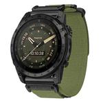 For Garmin Fenix 8/7X/6X/5X 26mm xDfind Quick Release Nylon Hook And Loop Fastener Buckle Watch Band(Green)