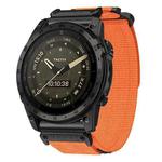 For Garmin Fenix 8/7X/6X/5X 26mm xDfind Quick Release Nylon Hook And Loop Fastener Buckle Watch Band(Orange)