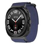 For Samsung Galaxy Watch Ultra 47mm xDfind Quick Release Nylon Hook And Loop Fastener Buckle Watch Band(Blue)
