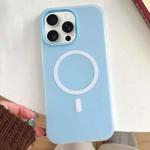 For iPhone 15 Pro Skin Feel MagSafe Magnetic PC Hybrid TPU Phone Case(Blue)