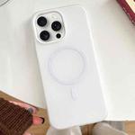 For iPhone 15 Pro Skin Feel MagSafe Magnetic PC Hybrid TPU Phone Case(White)